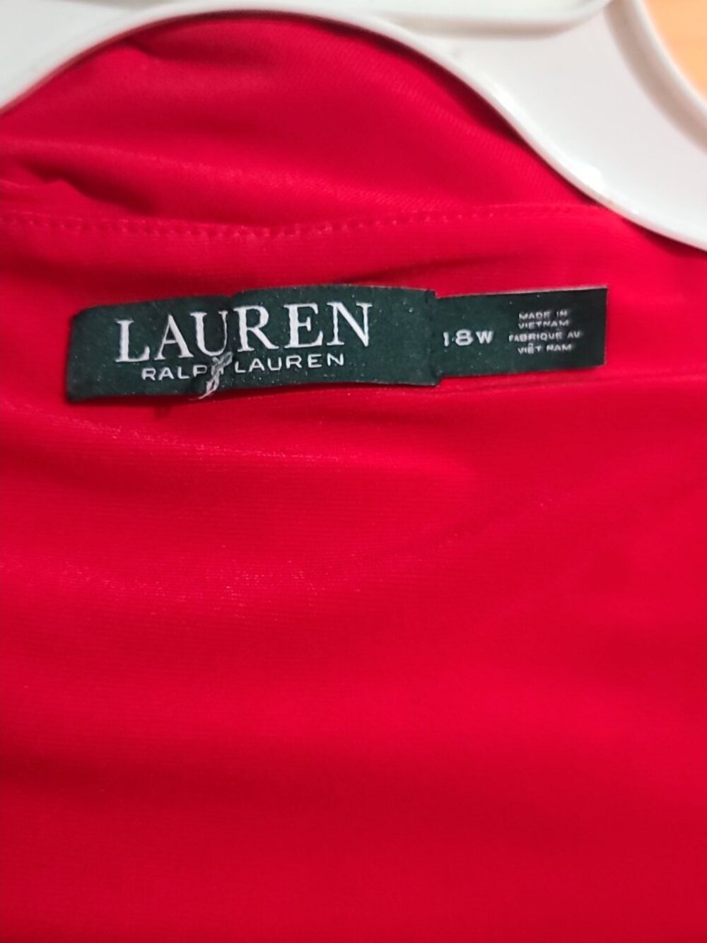 Lauren Ralph Lauren Dresses Red Fitted Midi Size 18 - Picture 3 of 5